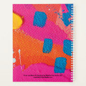 Abstracte vijfjaars Maandelijks Planner 2023 (Achterkant)