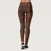 Abstracte Viking Leather Chest Armor op Leggings (Achterkant)