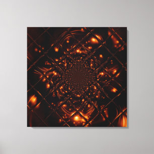 Abstracte vingerafdruk van vuurglas canvas afdruk