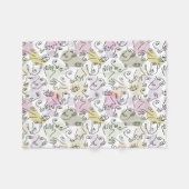 Abstracte vingerafdruklijn fleece deken (Voorkant (Horizontaal))