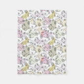 Abstracte vingerafdruklijn fleece deken (Voorkant)