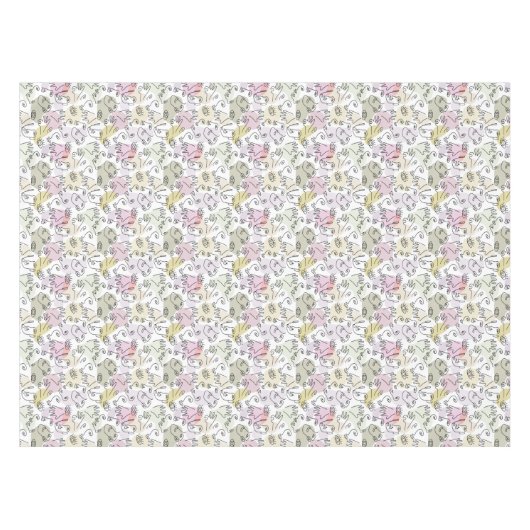 Abstracte vingerafdruklijn tafelkleed (Voorkant (Horizontaal))