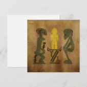 Abstracte vintage Afrikaanse stamtafereel (Voorkant / Achterkant)