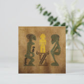 Abstracte vintage Afrikaanse stamtafereel (Staand voorkant)