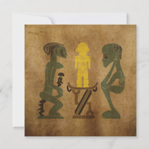 Abstracte vintage Afrikaanse stamtafereel