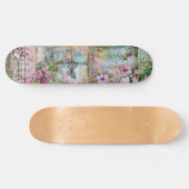 Abstracte Vintage Bloemkunst Wide Street Skateboar Persoonlijk Skateboard (Horizontaal)