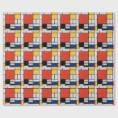 Abstracte Vintage Compositie van Piet Mondrian Cadeaupapier (Vlak)
