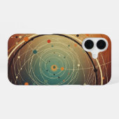 Abstracte Vintage Orbitale Kaart iPhone 16 Hoesje (Achterkant horizontaal)
