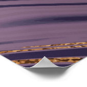 Abstracte violetmarmer met goud poster (Hoek)