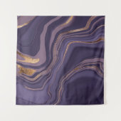 Abstracte violetmarmer met goud wandkleed (Voorkant (horizontaal))