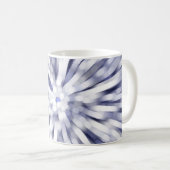 abstracte violette achtergrond. fractale explosie koffiemok (Voorkant rechts)
