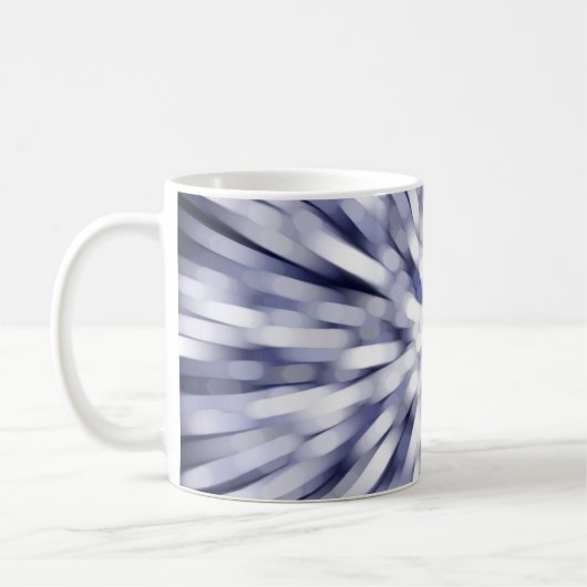 abstracte violette achtergrond. fractale explosie koffiemok (Links)