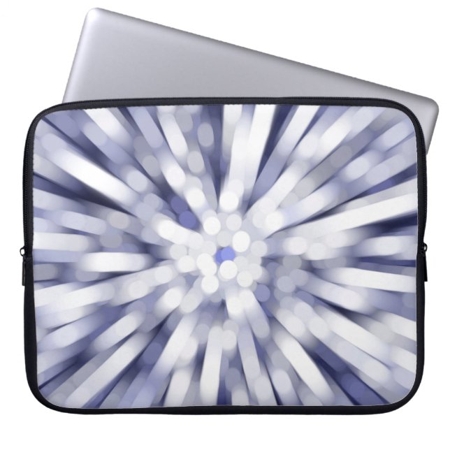 abstracte violette achtergrond. fractale explosie  laptop sleeve (Voorkant)