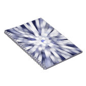 abstracte violette achtergrond. fractale explosie notitieboek (Rechterzijde)