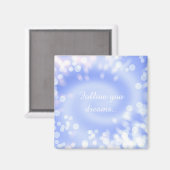 abstracte violette bokeh spiraal textuur magneet (Voorkant / Achterkant)