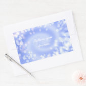 abstracte violette bokeh spiraal textuur rechthoekige sticker (Envelop)