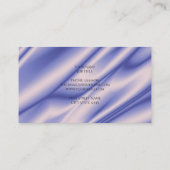 Abstracte violette zijgolven textuur. visitekaartje (Achterkant)