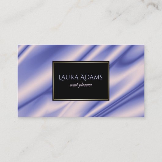 Abstracte violette zijgolven textuur. visitekaartje (Voorkant)