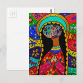 ABSTRACTE VIRGIN GUADALUPE BRIEFKAART (Voorkant / Achterkant)