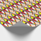 Abstracte vis cadeaupapier (Hoek)