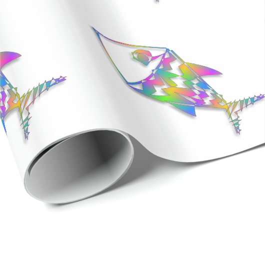 Abstracte vis cadeaupapier (Rol Hoek)