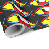 Abstracte vis cadeaupapier (Rol Hoek)