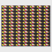 Abstracte vis cadeaupapier (Vlak)