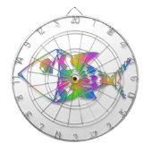 Abstracte vis dartbord (Voorkant)