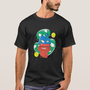 Abstracte vis in plastic premium t-shirt