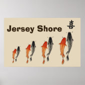 Abstracte vis, Jersey Shore Poster (Voorkant)