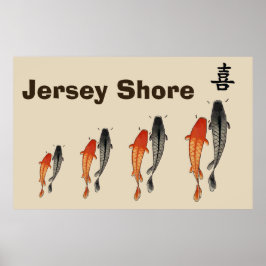 Abstracte vis, Jersey Shore Poster