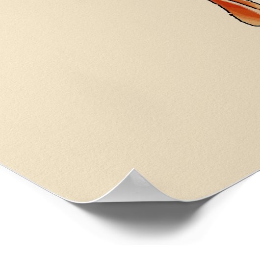 Abstracte vis, Jersey Shore Poster (Hoek)