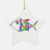 Abstracte vis keramisch ornament (Voorkant)