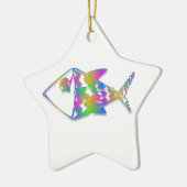 Abstracte vis keramisch ornament (Links)