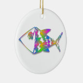 Abstracte vis keramisch ornament (Rechts)