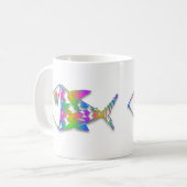 Abstracte vis koffiemok (Voorkant links)