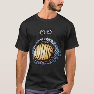 Abstracte vis met levendige patronen t-shirt