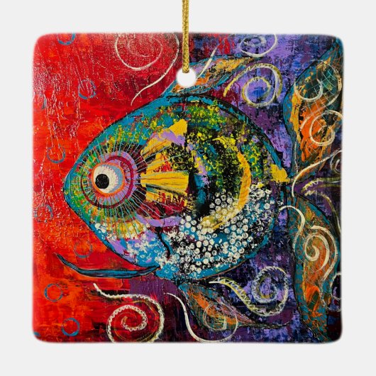 Abstracte vis Ornament (Achterkant)