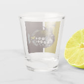 Abstracte vis shot glas (Achterkant)