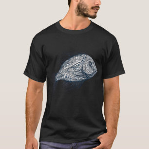 Abstracte vis t-shirt