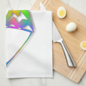 Abstracte vis theedoek (Quarter Fold)