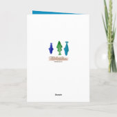 Abstracte vis Vaderdag Kaart (Achterkant)