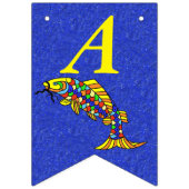 Abstracte vis van fijne feestdag vlaggetjes (Tweede vlag)