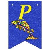 Abstracte vis van fijne feestdag vlaggetjes (Derde vlag)