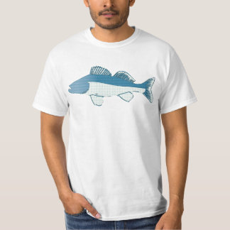 abstracte visbaars t-shirt