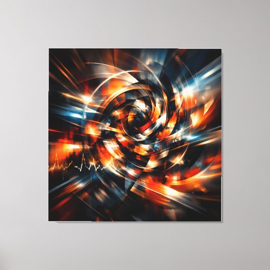 Abstracte visie op beweging en geest canvas afdruk (Voorkant)