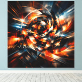 Abstracte visie op beweging en geest canvas afdruk (Insitu (Houten vloer))