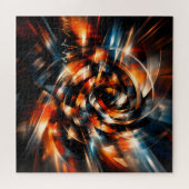 Abstracte visie op beweging en geest legpuzzel (Horizontaal)