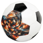 Abstracte visie op beweging en geest voetbal (Drie kwart)