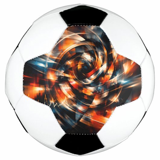 Abstracte Visie van Beweging & Geest Voetbal (Voorkant)